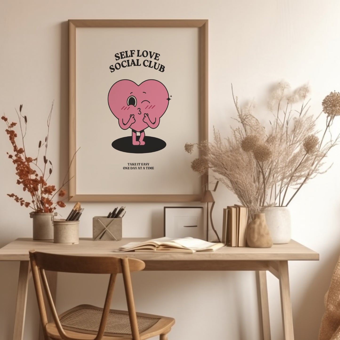 Self Love Wall Art - Downloadable Art, Motivational Print, Printable Art, Digital Download, Positive Affirmations, Positive Thinking