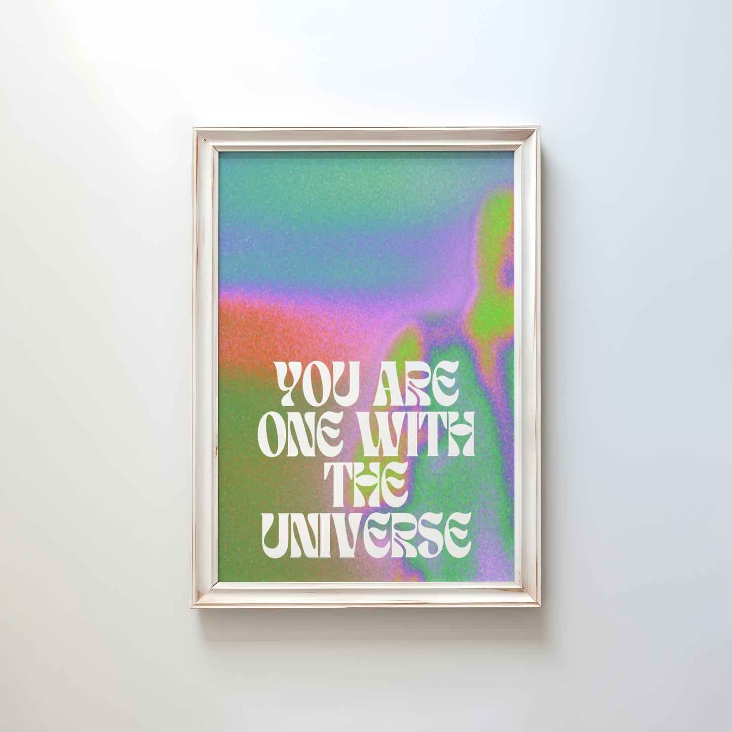 You Are One with the Universe - Downloadable Art, Motivation Print, Printable Art, Digital Download, Positive Affirmations, Metaphysics