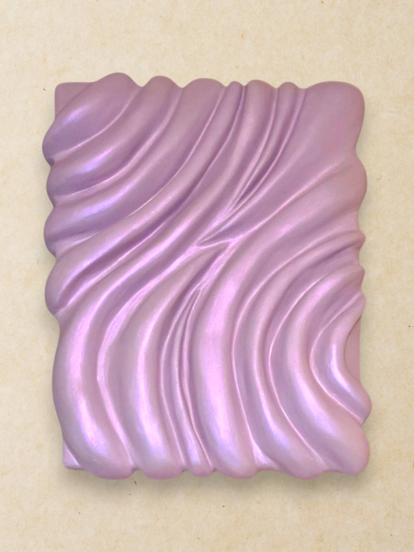 8x10 Transformation Sculpture: Letting Go, Purple Abstract Wave Sculpture, 3D Art for Healing, Surrender, Spiritual, Home Decor