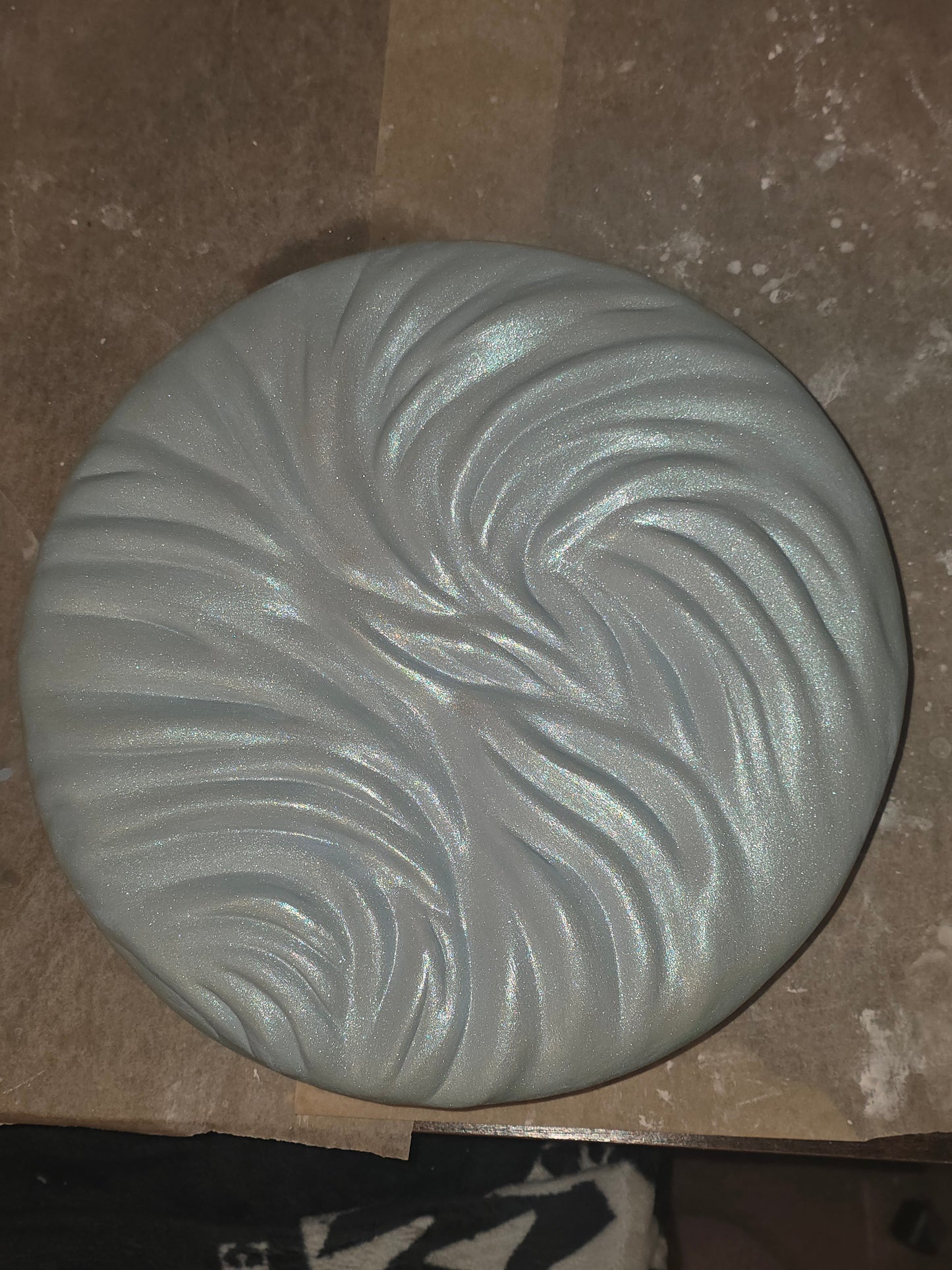 Ember Tide — Iridescent Blue Wave Sculpture, 3D Wall Art (Copy)