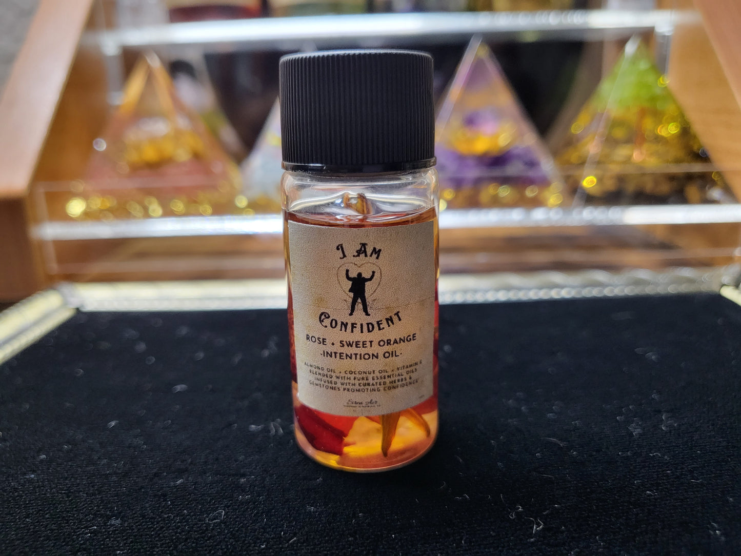 I Am Confident Intention Oil - Manifestation Oil, Intention Oil, Abundance Oil, Ritual Oil, Confidence, Charisma, Self Esteem - .33oz, 2oz