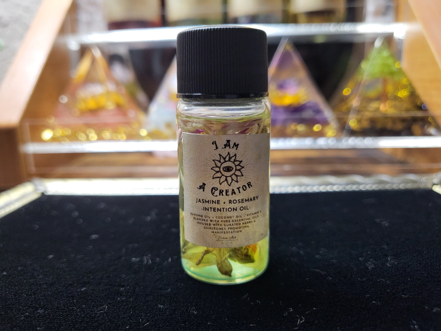 I Am A Creator Intention Oil - Manifestation Oil, Intention Oil, Abundance Oil, Ritual Oil, Manifest Your Reality - .33oz, 2oz