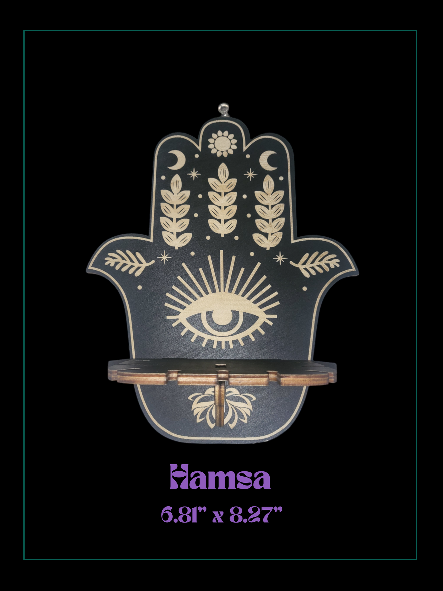 1 Pc Assorted Small Wooden Altar, Stand For Pendulums, Gemstones, Crystals, Hamsa, Celestial Butterfly, Unique Spiritual Decor, Handmade