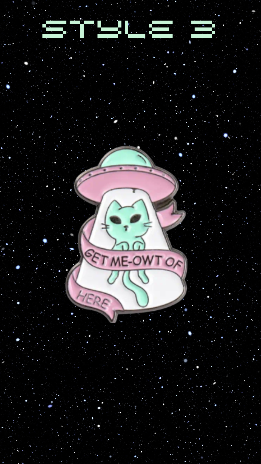 1 Pc Assorted Cat Alien Spacecraft Pins, Cute Enamel Pins, Cosmic Cat Designs, Perfect Gift Idea, Space Lovers, Alien Lovers, Pastel Pins