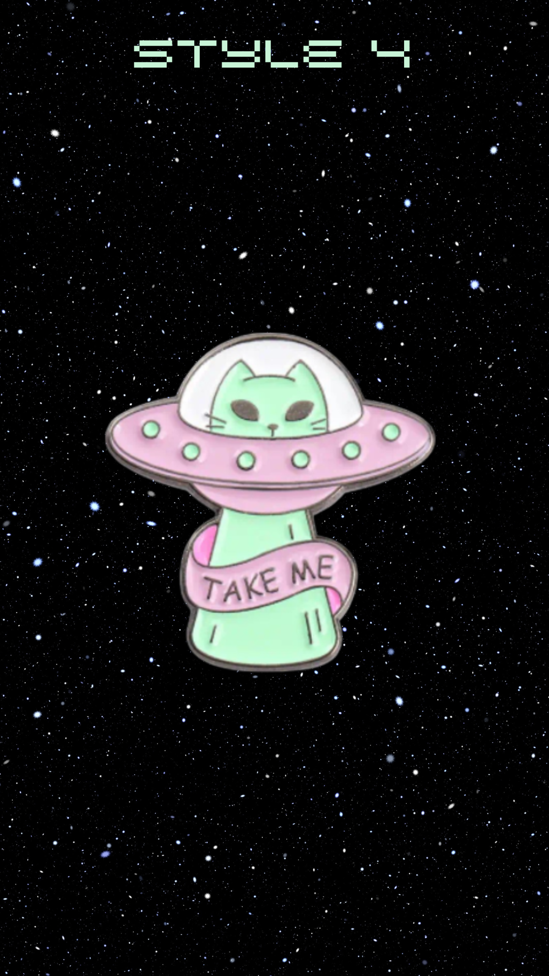 1 Pc Assorted Cat Alien Spacecraft Pins, Cute Enamel Pins, Cosmic Cat Designs, Perfect Gift Idea, Space Lovers, Alien Lovers, Pastel Pins