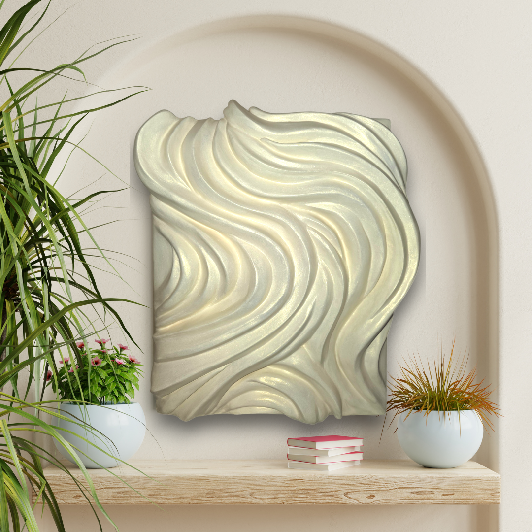 Clarity — Wave Sculpture, 3D Wall Art