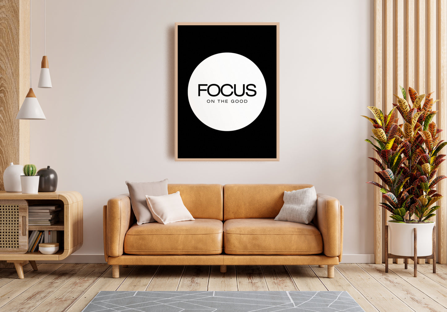 Focus On The Good Digital Wall Art - Downloadable Art, Motivational Print, Printable Art, Digital Download, Affirmations, Positive Thinking