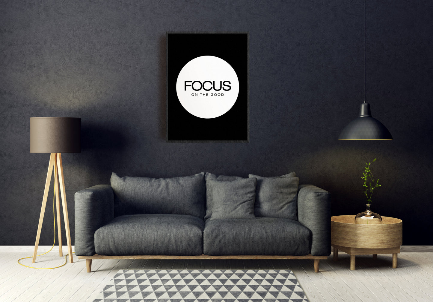Focus On The Good Digital Wall Art - Downloadable Art, Motivational Print, Printable Art, Digital Download, Affirmations, Positive Thinking