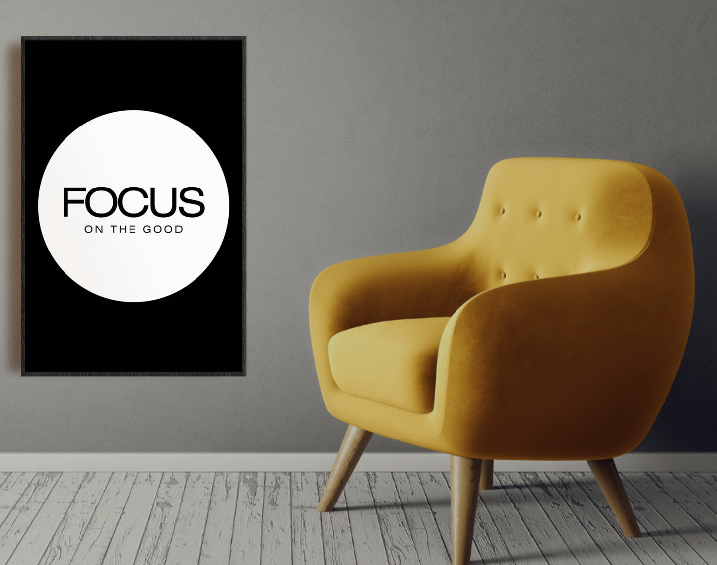 Focus On The Good Digital Wall Art - Downloadable Art, Motivational Print, Printable Art, Digital Download, Affirmations, Positive Thinking