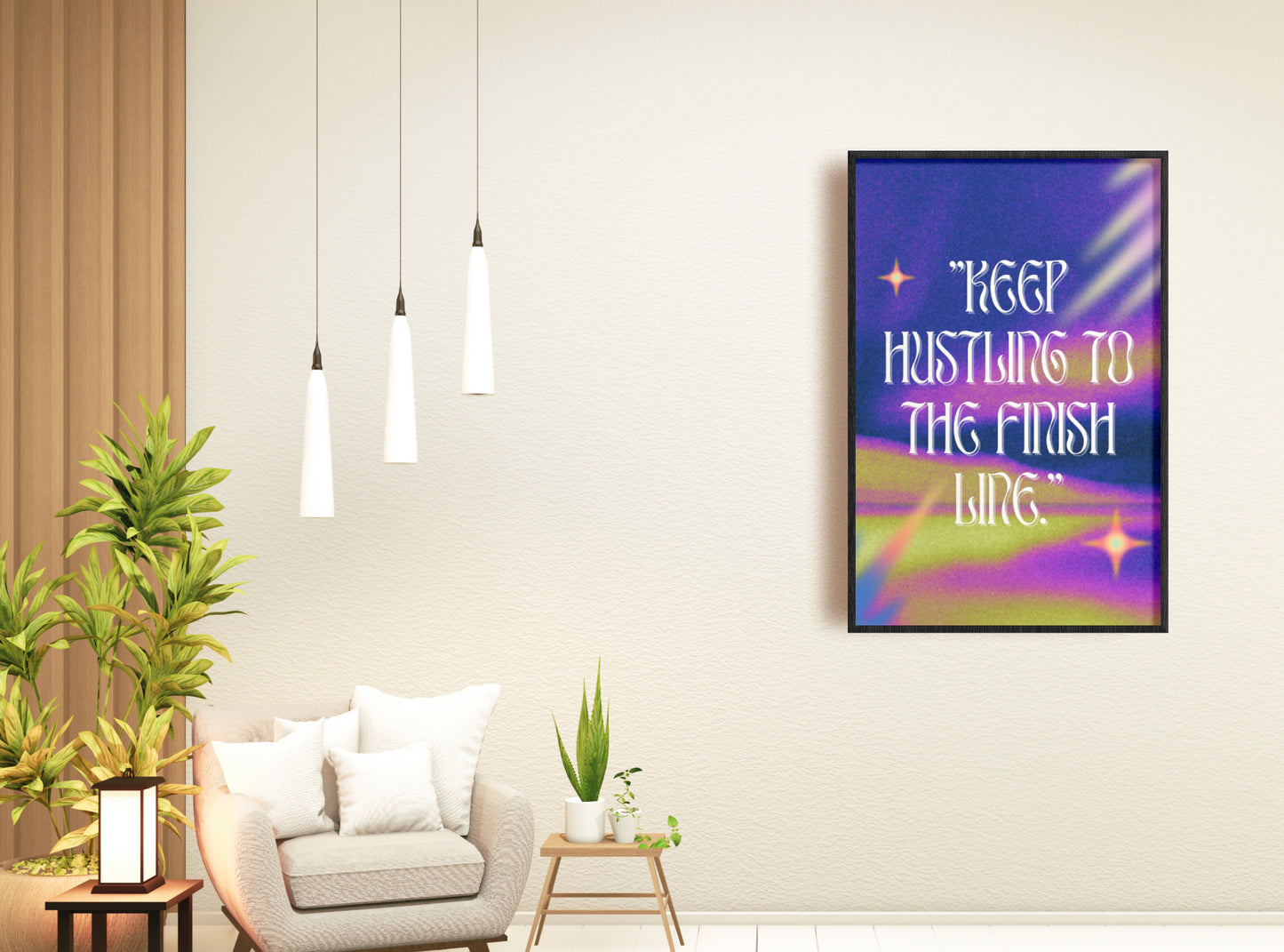 Keep Hustling Wall Art - Downloadable Art, Motivational Print, Printable Art, Digital Download, Positive Affirmations, Positive Thinking