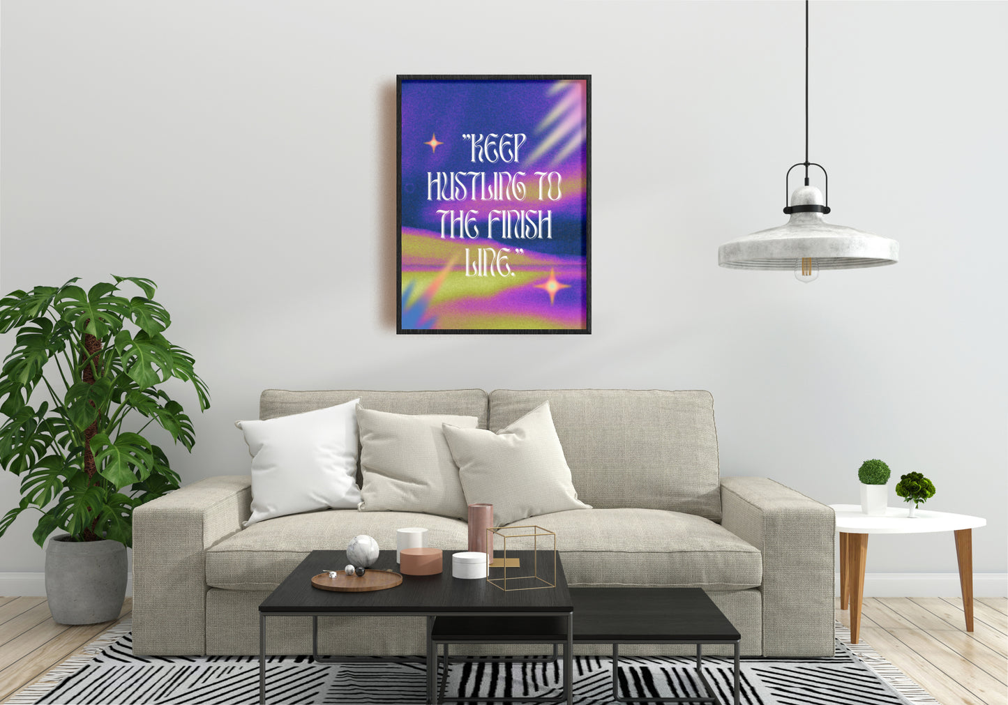 Keep Hustling Wall Art - Downloadable Art, Motivational Print, Printable Art, Digital Download, Positive Affirmations, Positive Thinking