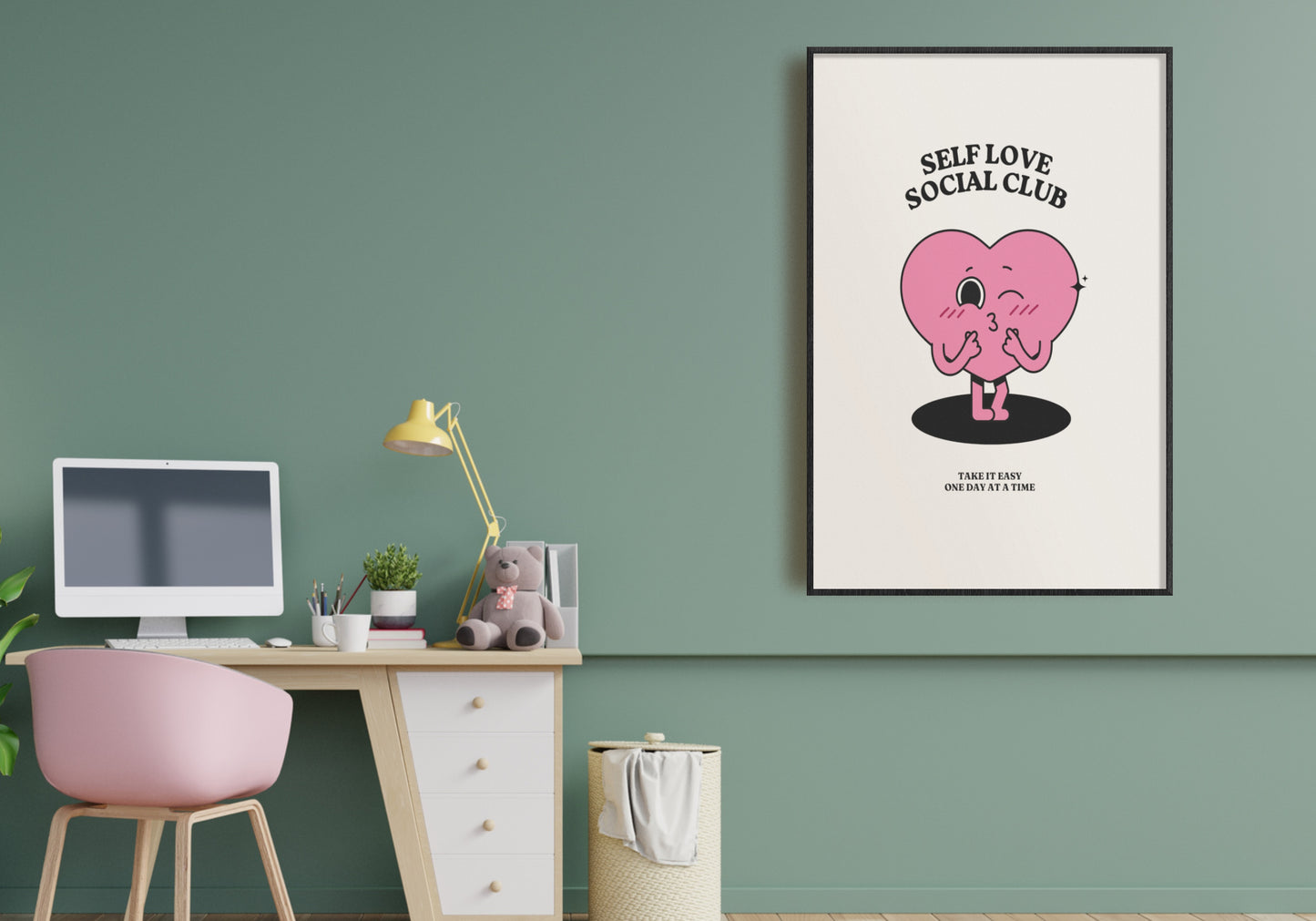 Self Love Wall Art - Downloadable Art, Motivational Print, Printable Art, Digital Download, Positive Affirmations, Positive Thinking