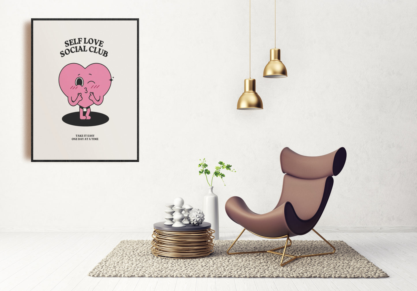 Self Love Wall Art - Downloadable Art, Motivational Print, Printable Art, Digital Download, Positive Affirmations, Positive Thinking