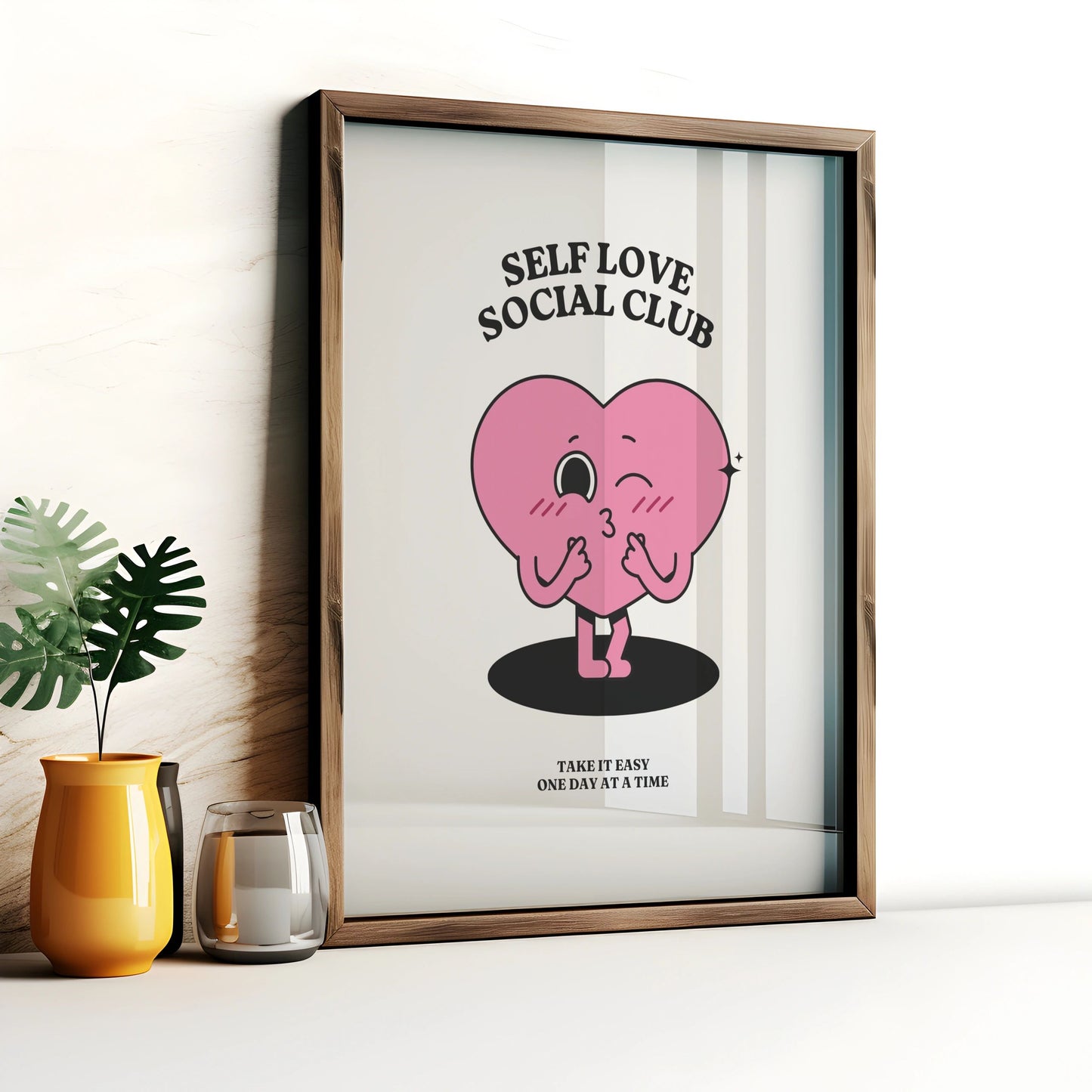 Self Love Wall Art - Downloadable Art, Motivational Print, Printable Art, Digital Download, Positive Affirmations, Positive Thinking