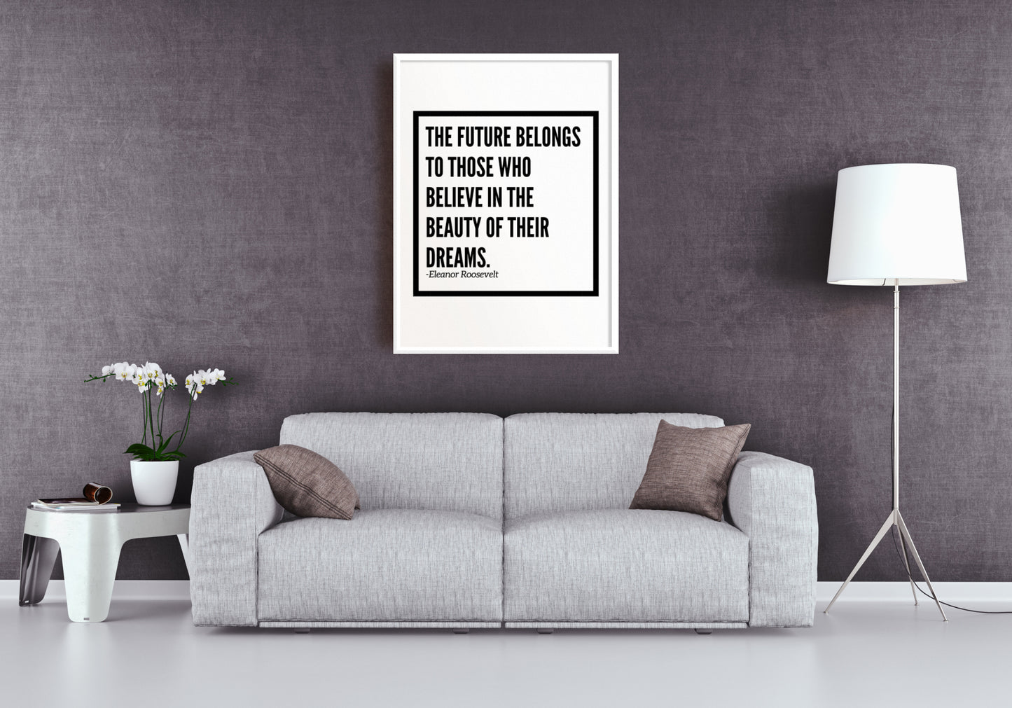 The Future Belongs To - Downloadable Art, Motivation Print, Printable Art, Digital Download, Positive Affirmations, Famous Quotes