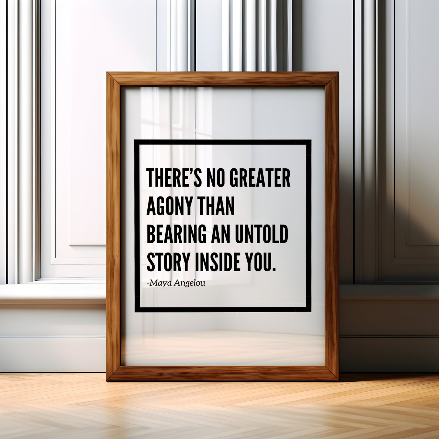 Theres No Greater Agony - Downloadable Art, Motivation Print, Printable Art, Digital Download, Positive Affirmations, Famous Quotes