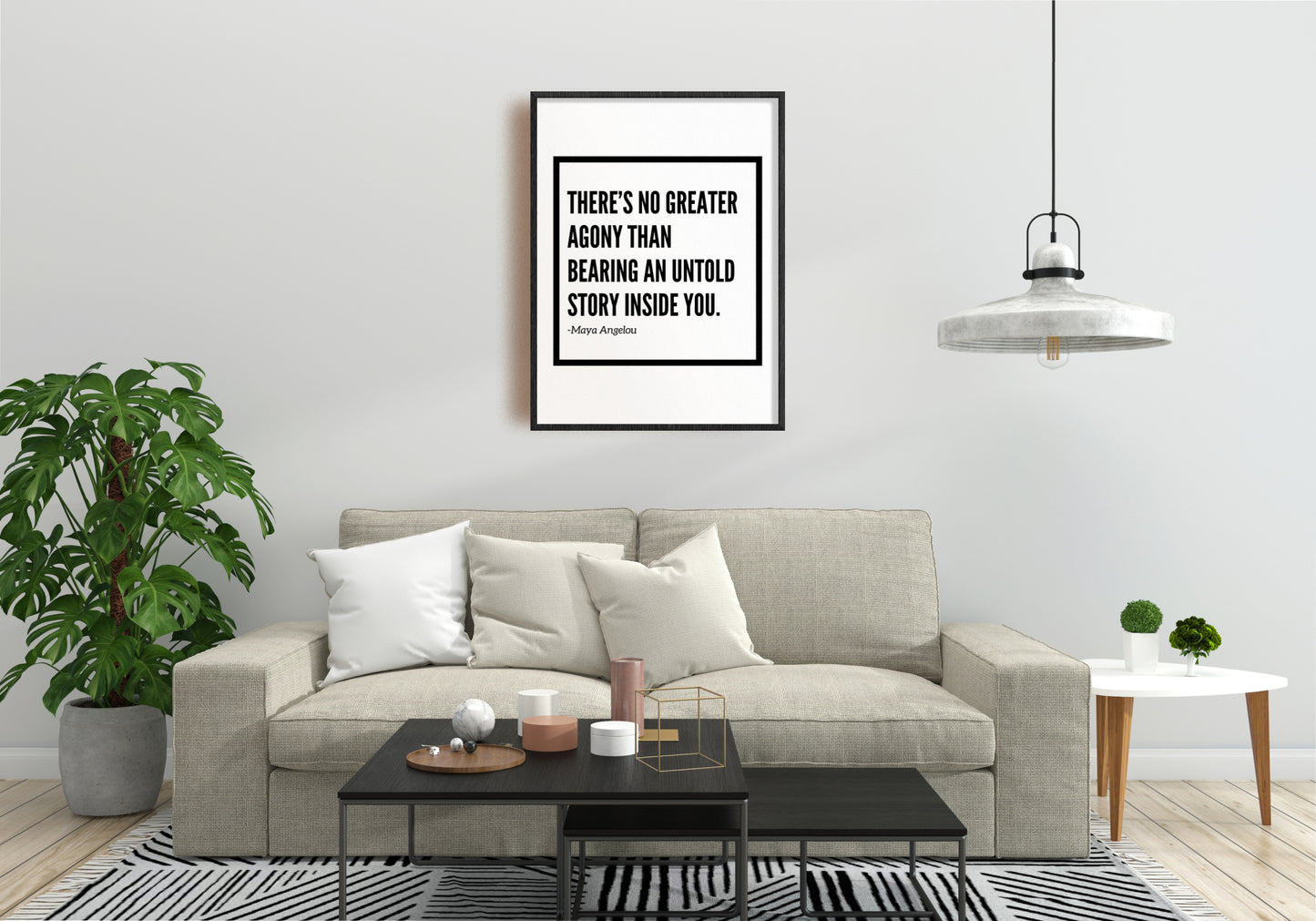 Theres No Greater Agony - Downloadable Art, Motivation Print, Printable Art, Digital Download, Positive Affirmations, Famous Quotes