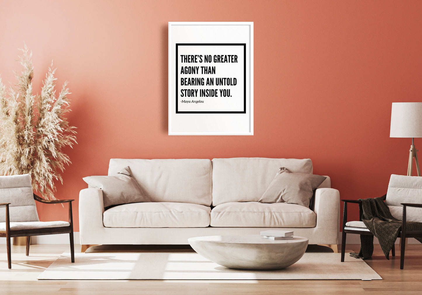 Theres No Greater Agony - Downloadable Art, Motivation Print, Printable Art, Digital Download, Positive Affirmations, Famous Quotes