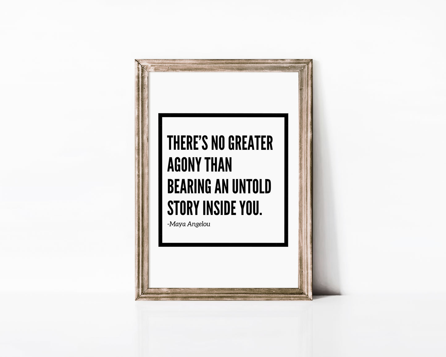 Theres No Greater Agony - Downloadable Art, Motivation Print, Printable Art, Digital Download, Positive Affirmations, Famous Quotes