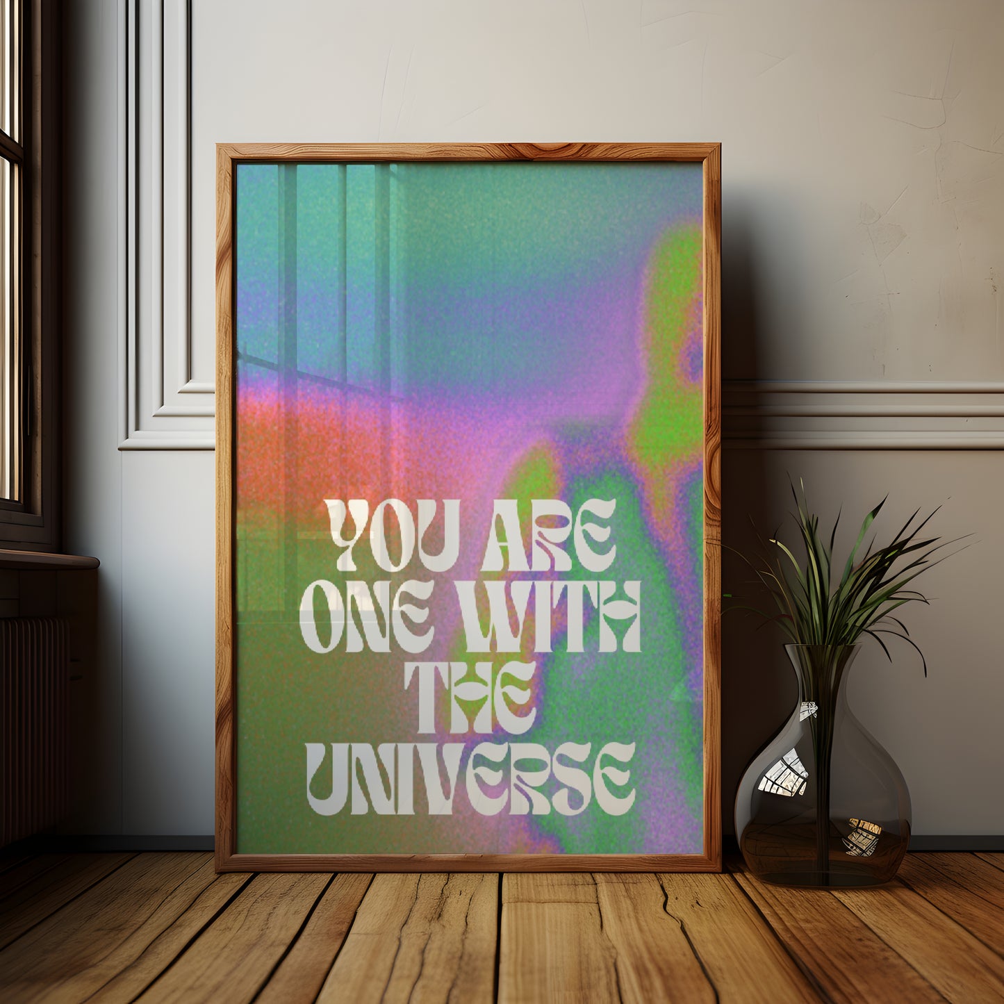 You Are One with the Universe - Downloadable Art, Motivation Print, Printable Art, Digital Download, Positive Affirmations, Metaphysics