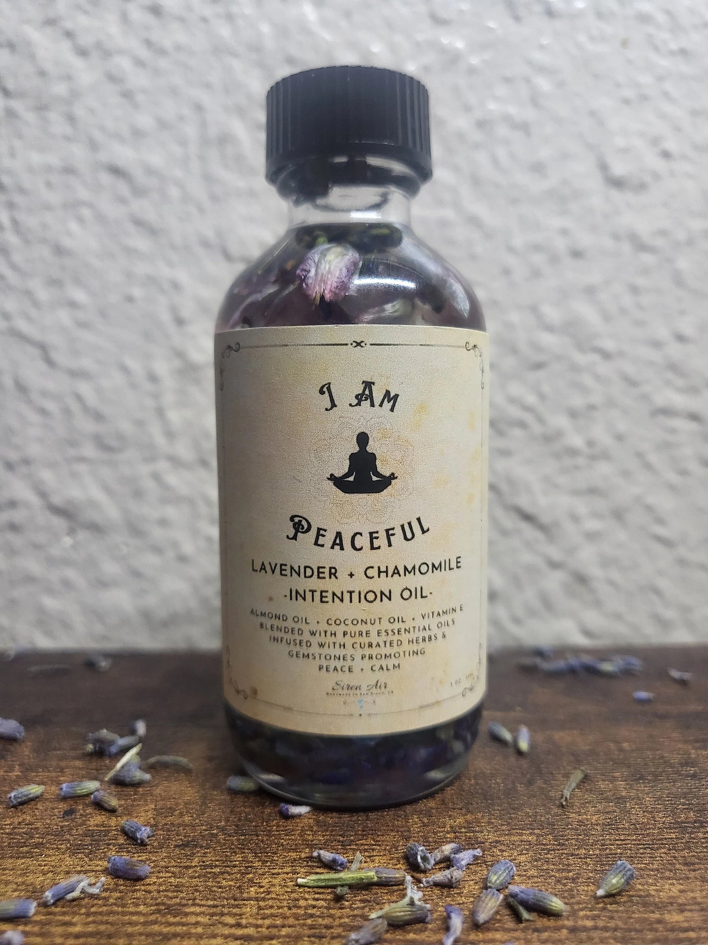 I Am Peaceful Intention Oil - Manifestation Oil, Intention Oil, Abundance Oil, Ritual Oil, Peace, Calm, Tranquility - .33oz, 2oz