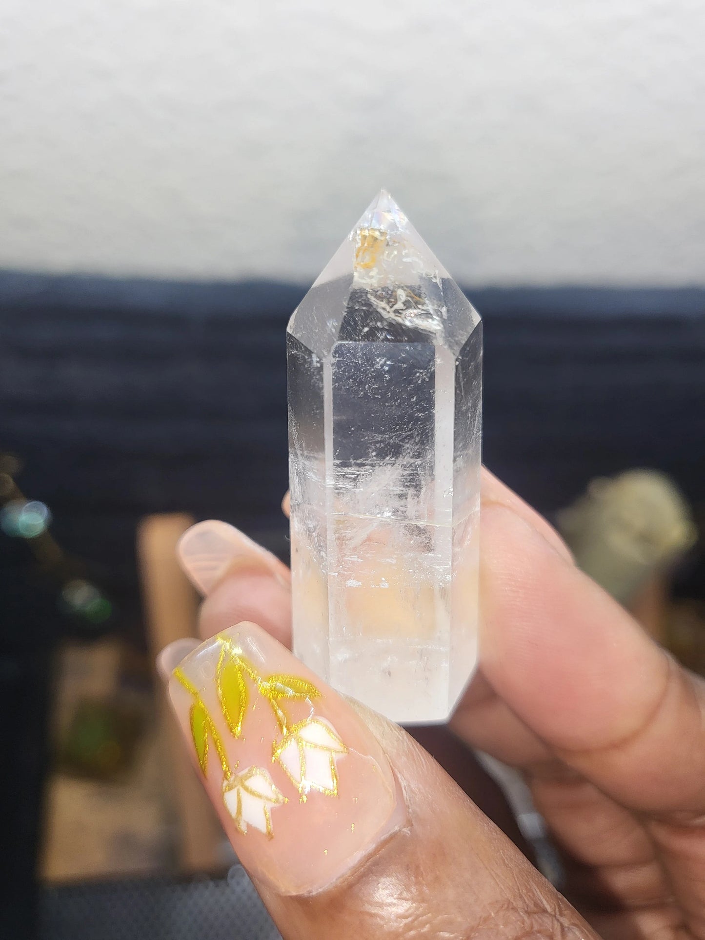 1 Pc 4-5cm Natural Clear Quartz Energy Tower - Healing Stones, Meditation Tools, Quartz Generator, Reiki Energy Healing, Crystal Stone Wand