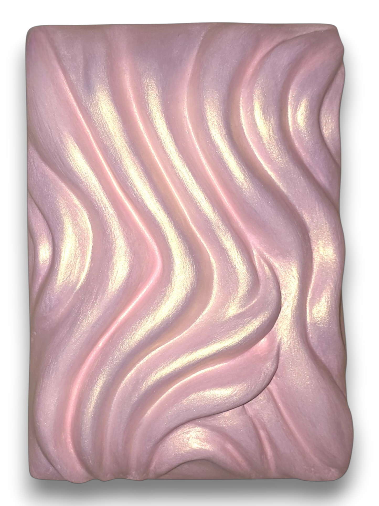 5x7 Transformation Sculpture, Pink Wave Art, Abstract Wall Decor, Handcrafted 3D Art, Symbol of Renewal