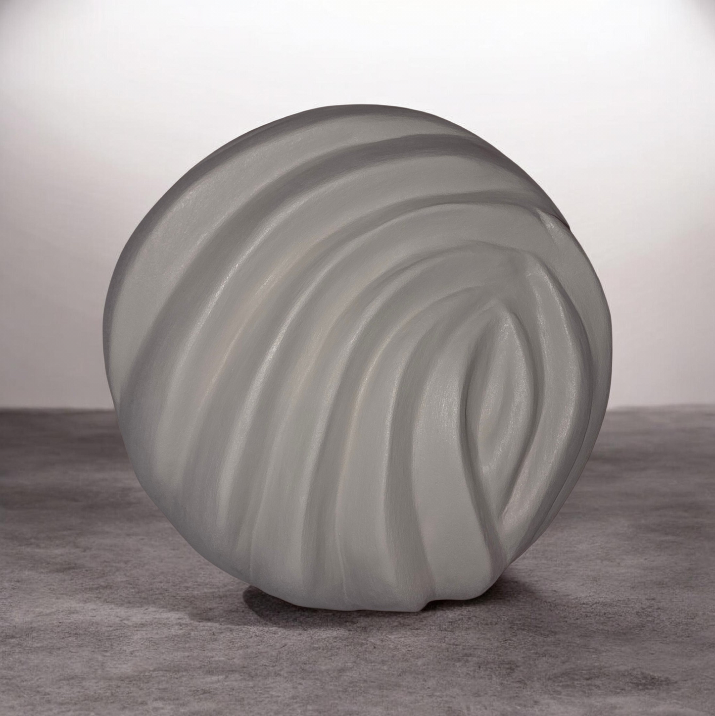 Fractal — Concrete Wave Sculpture, 3D Wall Art