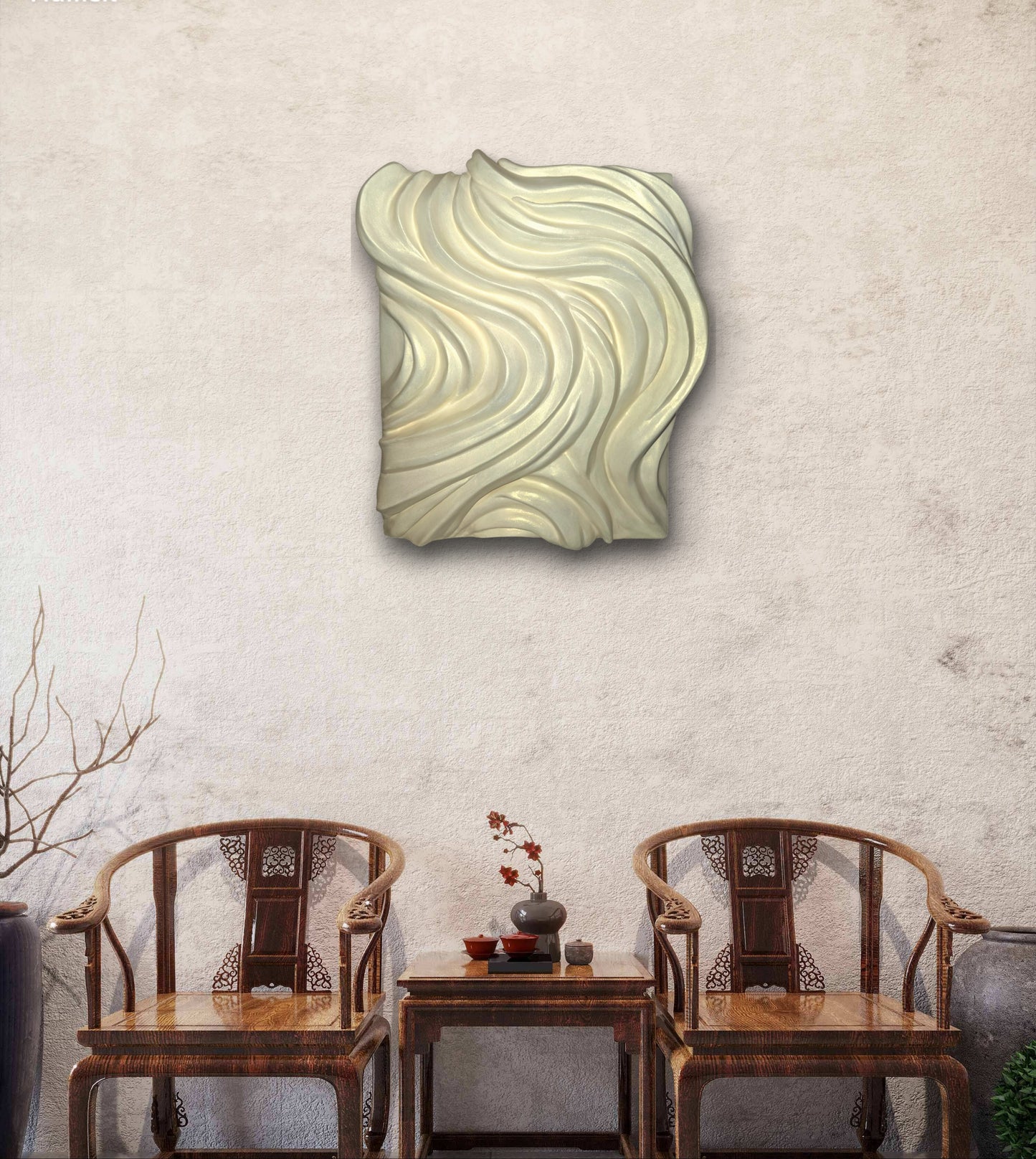 Clarity — Wave Sculpture, 3D Wall Art