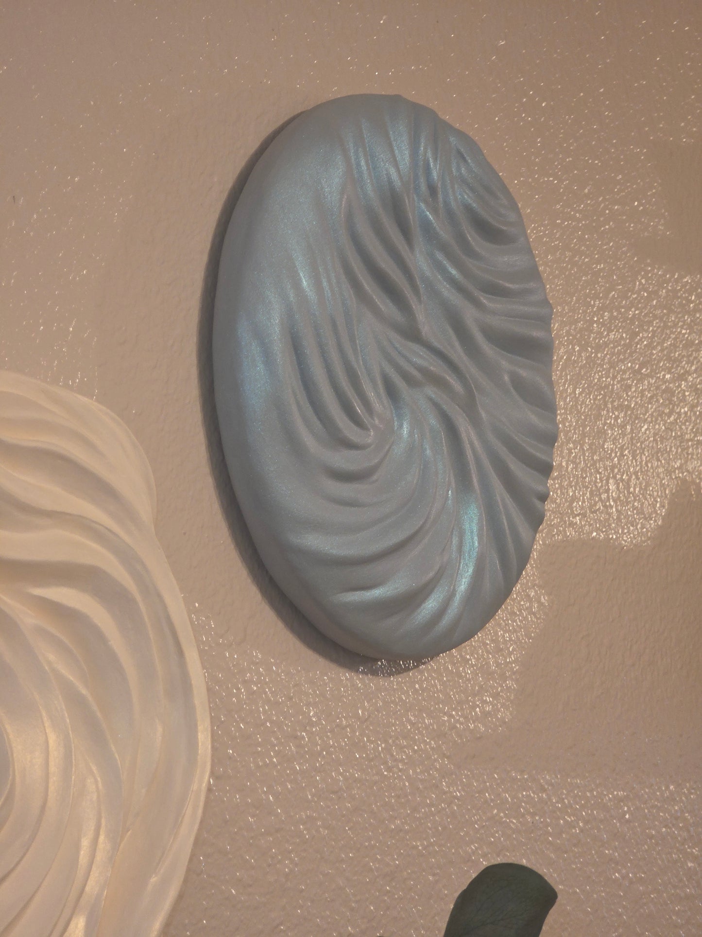 Ember Tide — Iridescent Blue Wave Sculpture, 3D Wall Art (Copy)