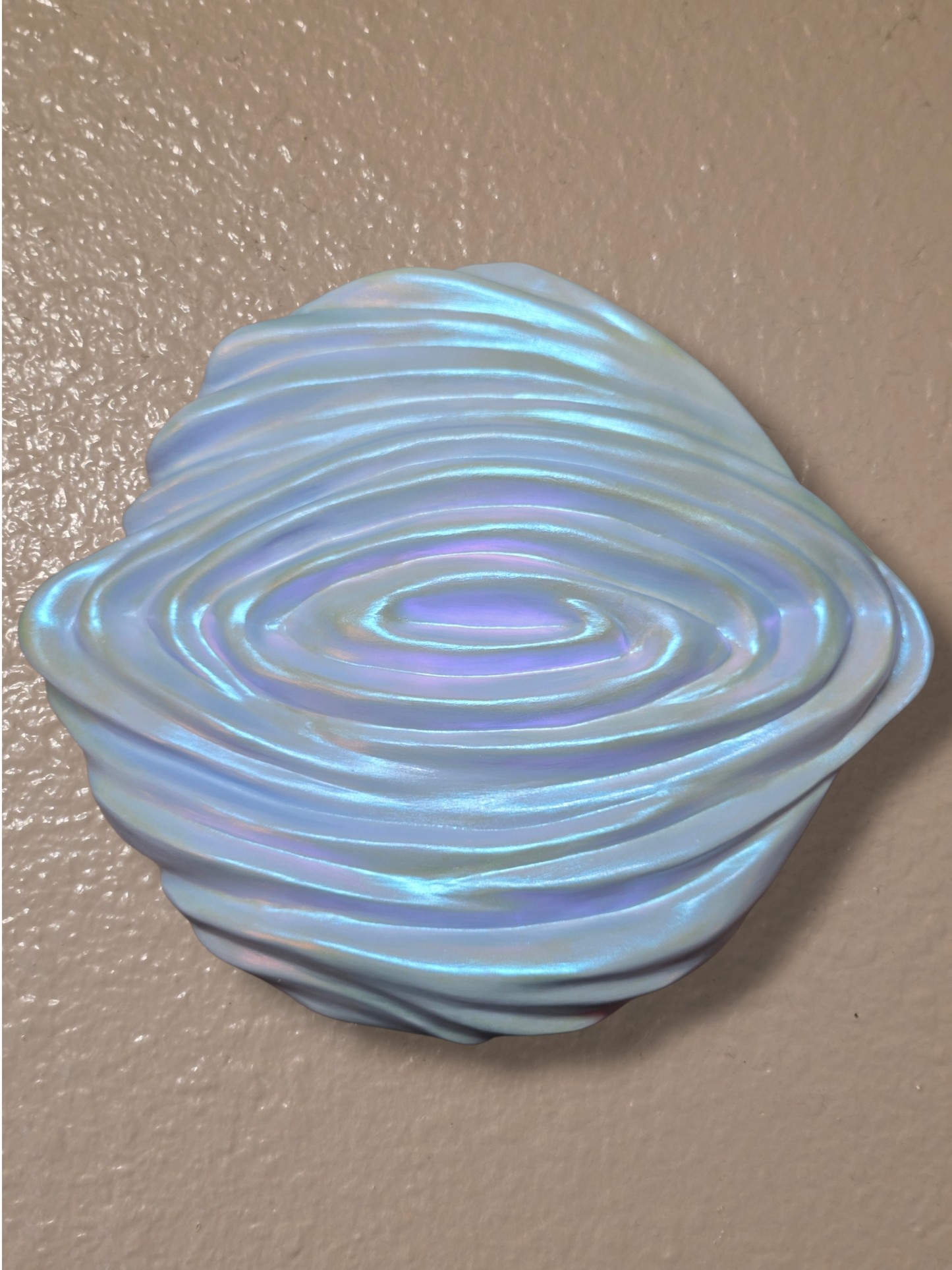 One Drop - Iridescent Wave Sculpture, Sculptural Wall Art