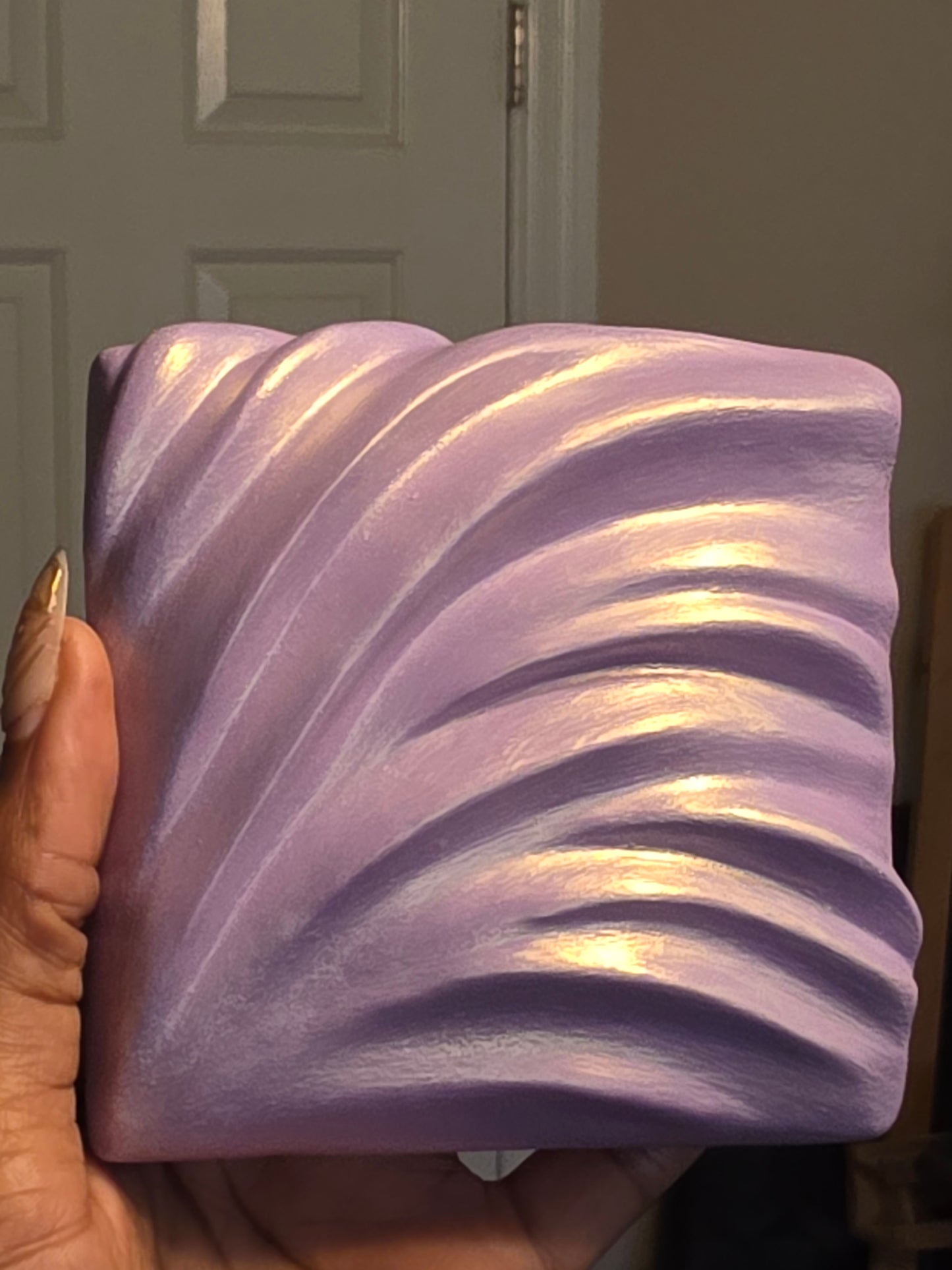 Inner Compass — Iridescent Lavender Sculpture