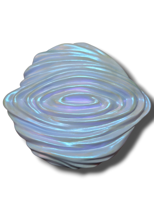 One Drop - Iridescent Wave Sculpture, Sculptural Wall Art