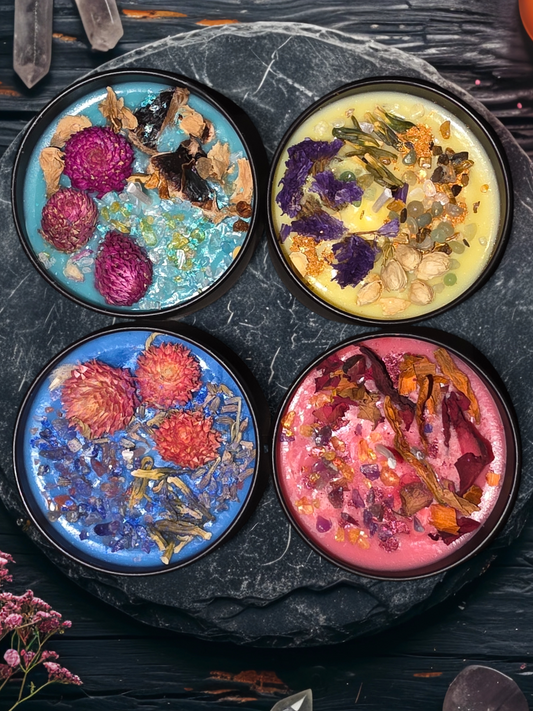 I Am Intention Candle Bundle - Confidence, Peaceful, Abundant, Creator - Manifestation Candle, Intention Candle, Ritual Candle, - 4oz