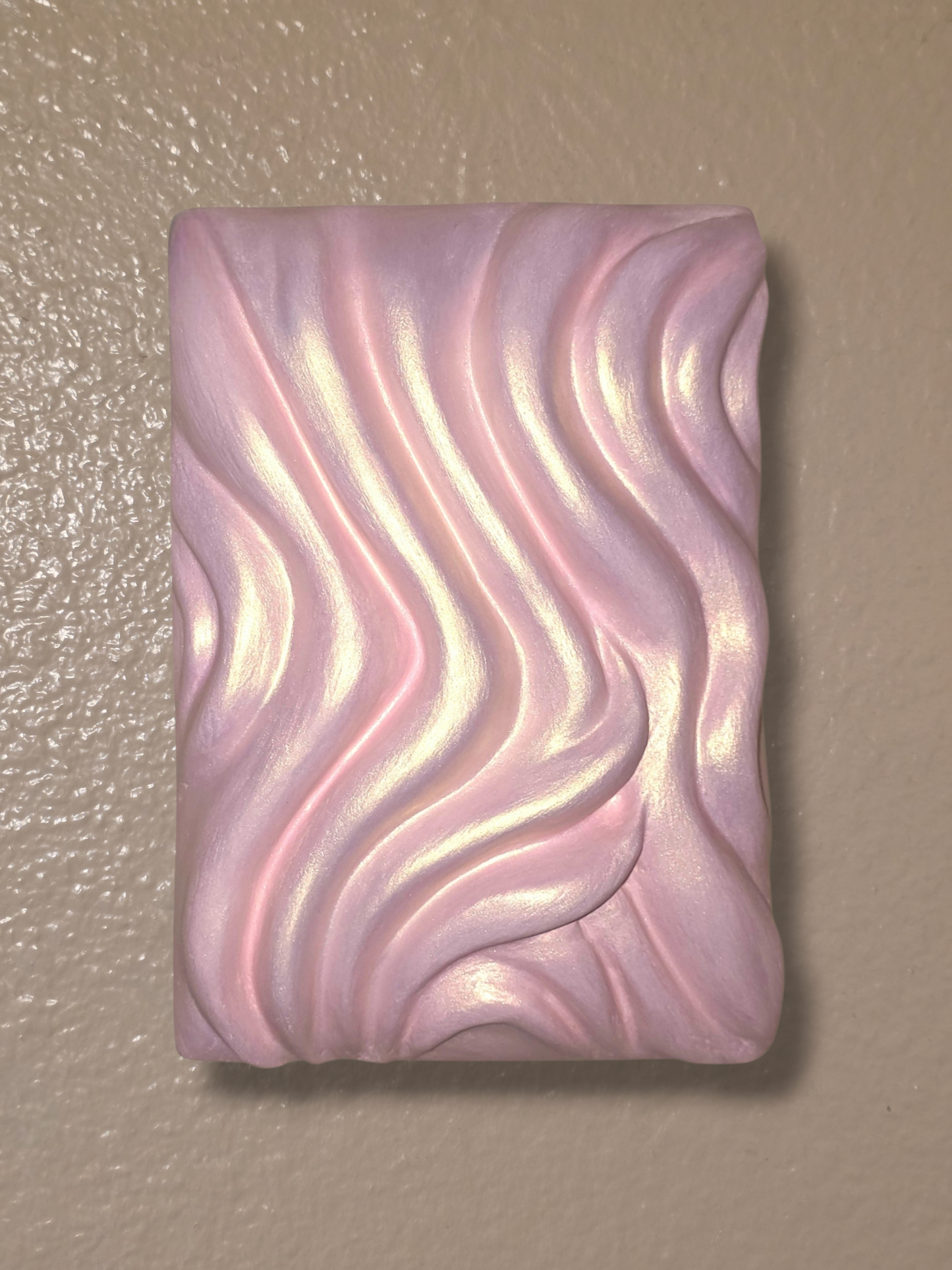 Transformation — Pink Wave Sculpture, 3D Wall Art