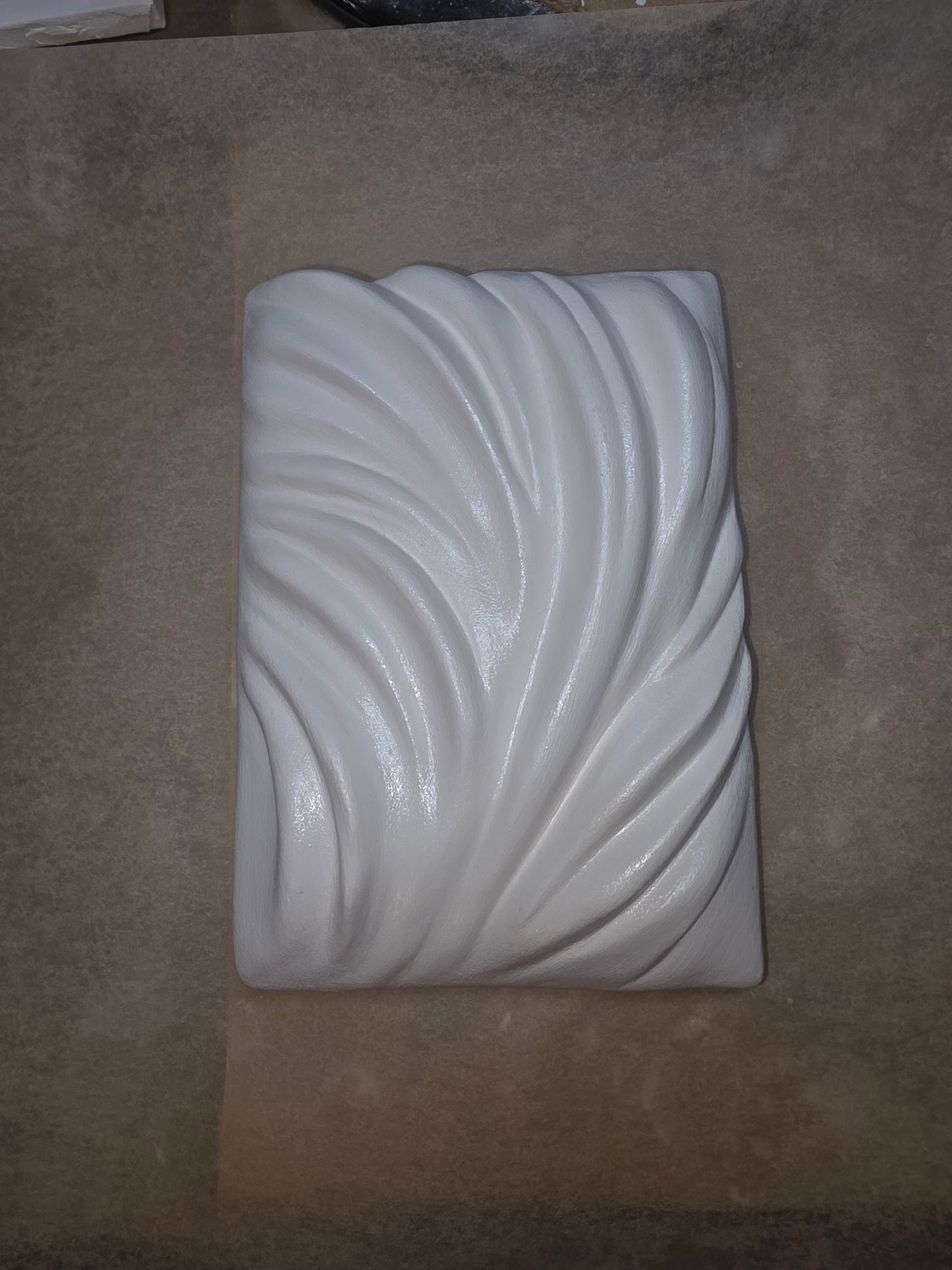 Whisper — Gloss White Scuptural Wall Art