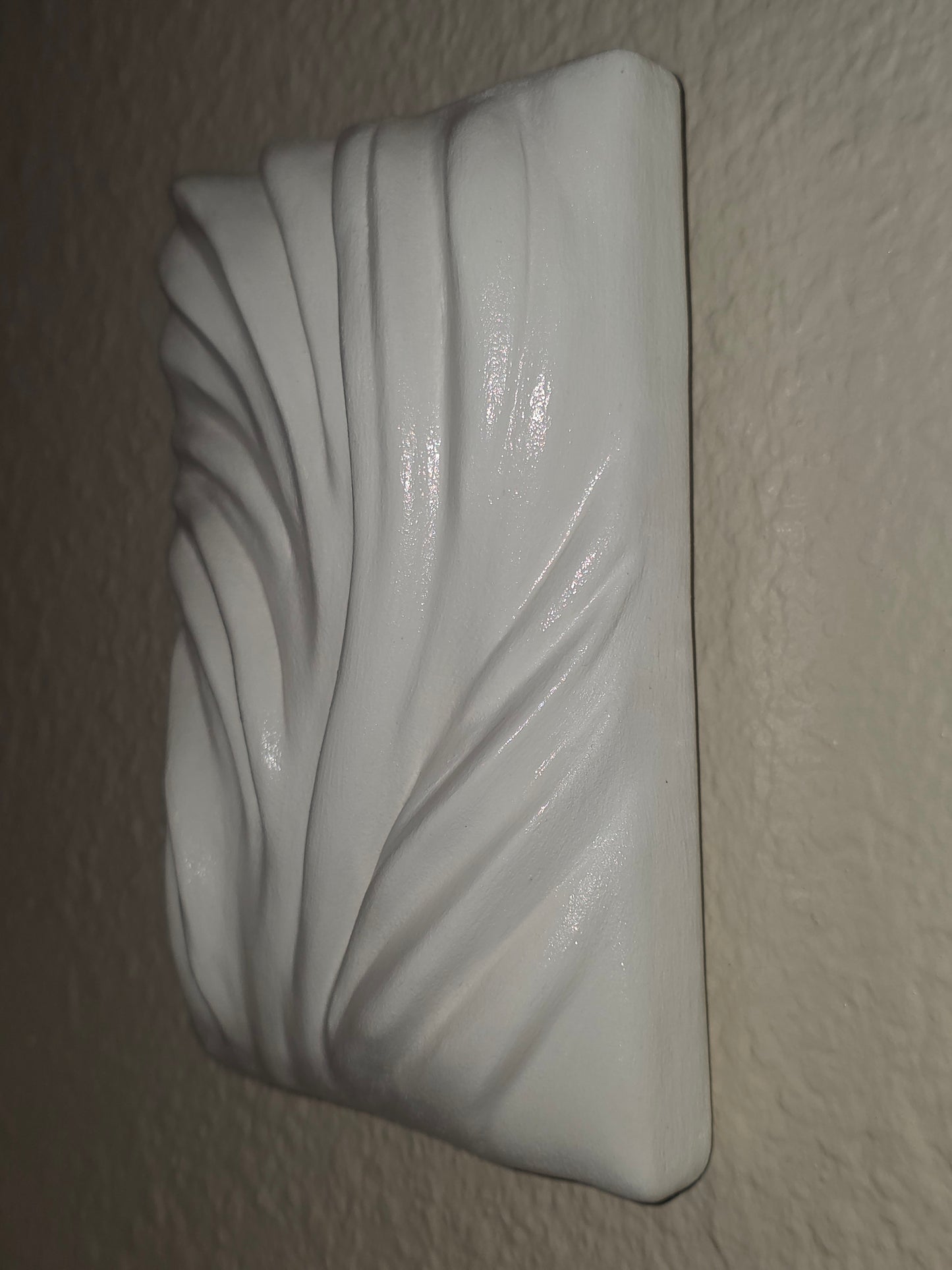 Whisper — Gloss White Scuptural Wall Art