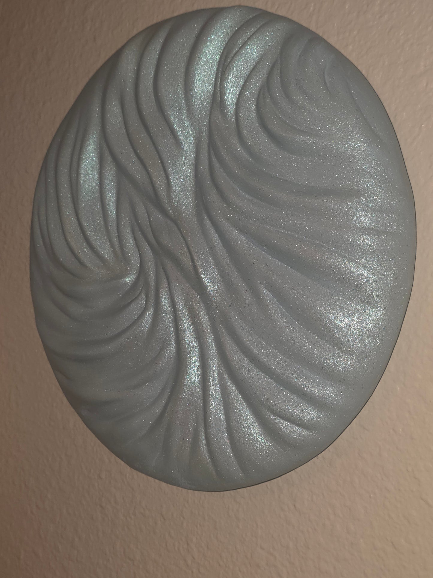Ember Tide — Iridescent Blue Wave Sculpture, 3D Wall Art (Copy)
