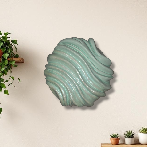 Terra Incognita — Wave Sculpture, 3D Wall Art